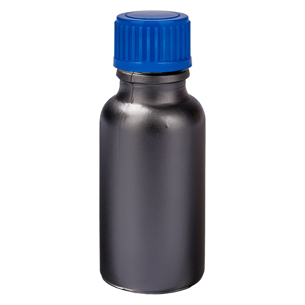 20ml láhev 11mm šroubovací uzávěr modrý standard BlackLine UT18/20 20ml láhev 11mm šroubovací uzávěr modrý standard BlackLine UT18/20
