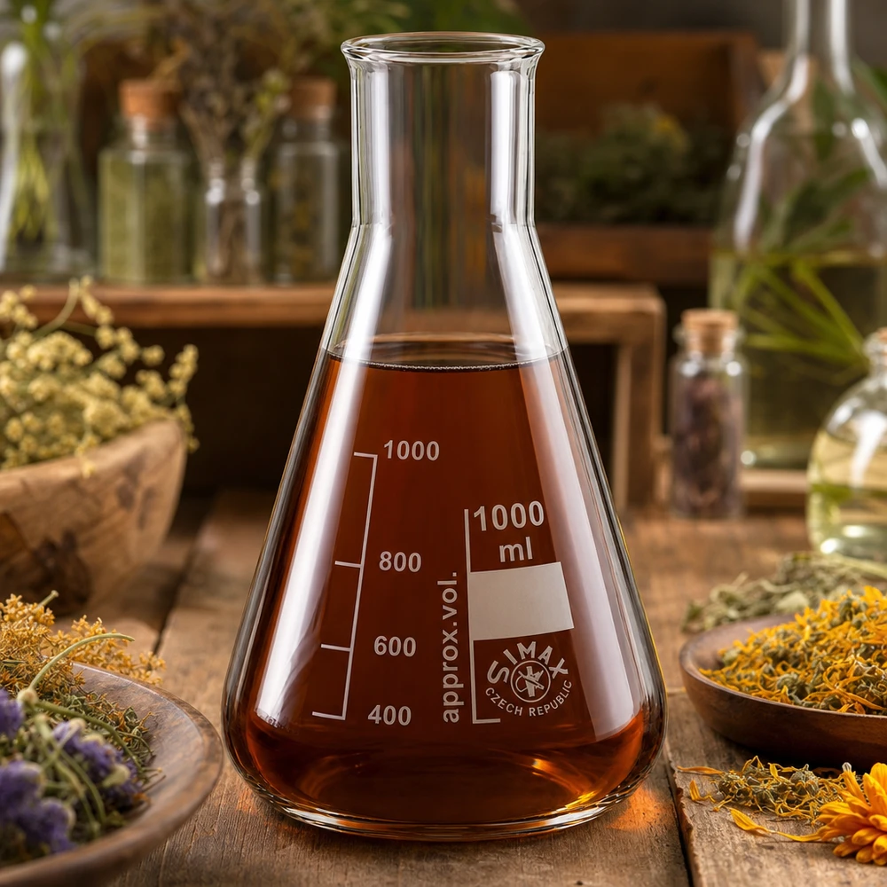 Erlenmeyerova baňka 1000ml se širokým hrdlem Erlenmeyerova baňka 1000ml se širokým hrdlem