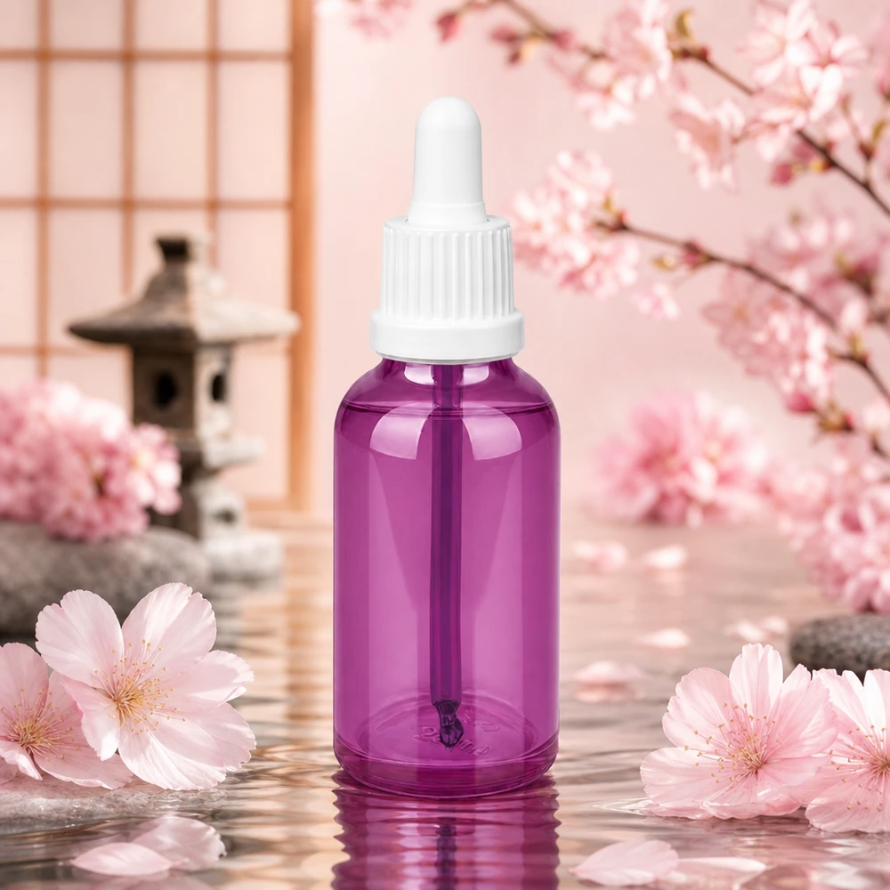 30ml Pipettenflasche violett mit tropffreiem Verschluss für hygienische Anwendung von Tinkturen