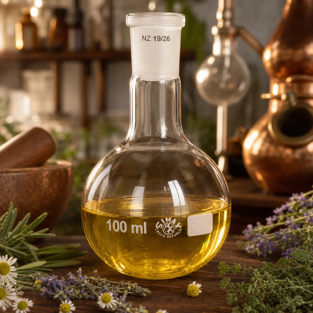 Borosilikatglas Stehkolben 100ml mit breitem Hals - robuster 19/26 Normschliff für Laboranwendungen