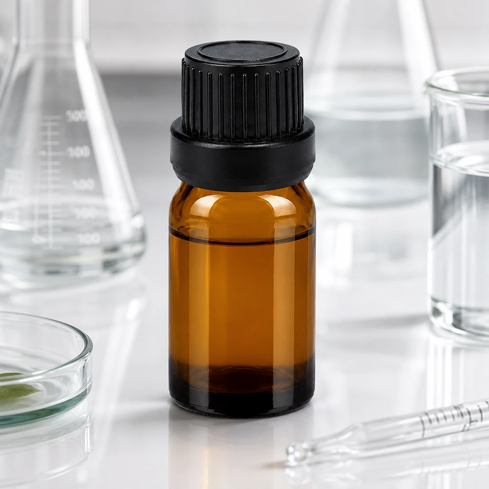 5ml lahvička s kapátkem 2mm černá s uzávěrem s ochranou proti manipulaci BrownLine UT18/5 Handliche 5ml Tropfflasche mit robustem schwarzen Verschluss ideal für mobile Anwendungen
