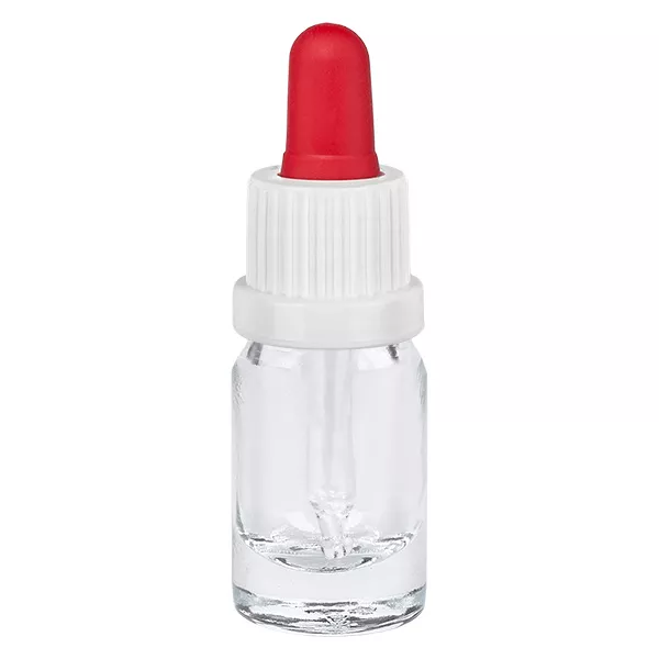 5ml pipetovací lahvička bílá/červená s uzávěrem proti neoprávněné manipulaci ClearLine UT18/5 5ml pipetovací lahvička bílá/červená s uzávěrem proti neoprávněné manipulaci ClearLine UT18/5