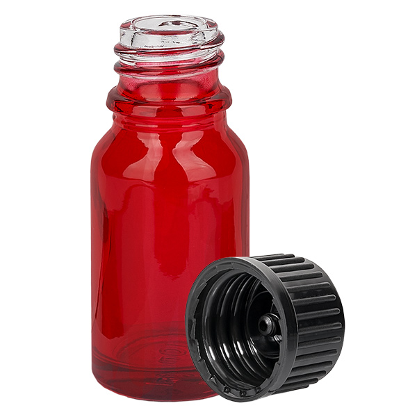 10ml láhev 11mm šroubovací uzávěr černá Standard RedLine UT18/10 10ml láhev 11mm šroubovací uzávěr černá Standard RedLine UT18/10