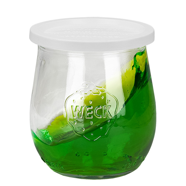 Sada 12 sklenic Weck o objemu 220 ml na tulipány s 12 lepicími víčky. Sada 12 sklenic Weck o objemu 220 ml na tulipány s 12 lepicími víčky.
