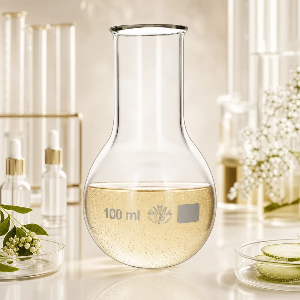 Baňka s kulatým dnem 100ml se širokým hrdlem Rundkolben 100ml ideal für Destillation und Extraktion in der analytischen Chemie
