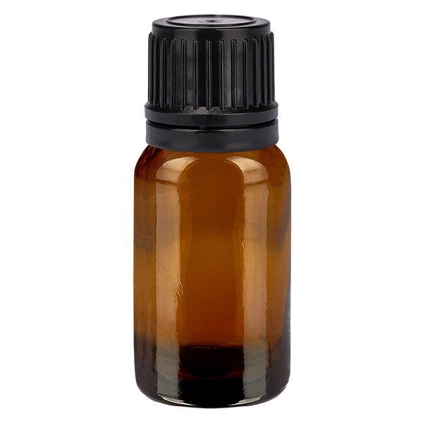 10ml globulov&#225; l&#225;hev 8mm nal&#233;vac&#237; krou&#382;ek &#269;ern&#253; tamper evident uz&#225;v&#283;r Hn&#283;d&#225;L. UT18/10