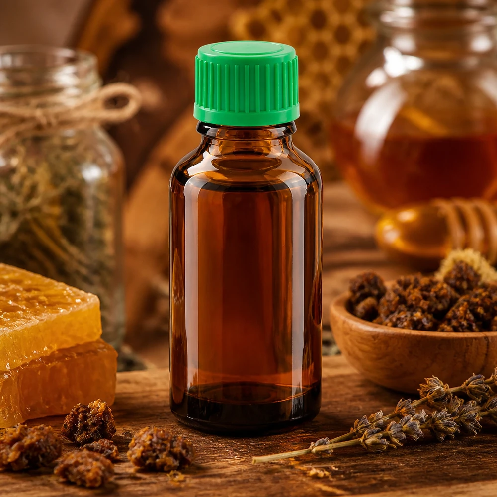 30ml lahvička s kapátkem 0,8 mm zelená standardní uzávěr BrownLine UT18/30 Professionelle 30ml Tropfflasche für exakte Portionierung von Ölen und Tinkturen
