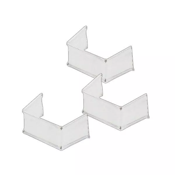Uzávěr pásky U-clip bílý (balení 100 ks) 33 mm