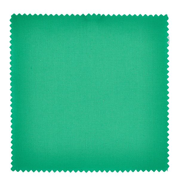 Látkový ubrousek na šperky zelený 12cm čtvercový Grüner Stoff mit Zackenkante Nahaufnahme für Schmuckdeckchen 12cm quadratisch Marmeladenglas Abdeckung