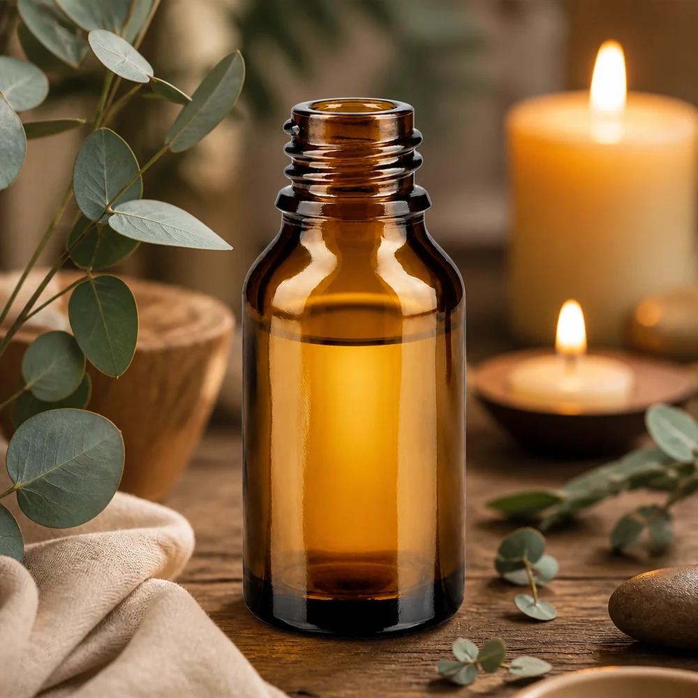 15ml ApoGlas Flasche in elegantem Braun für stilvolle Aufbewahrung von Essenzen und Tinkturen