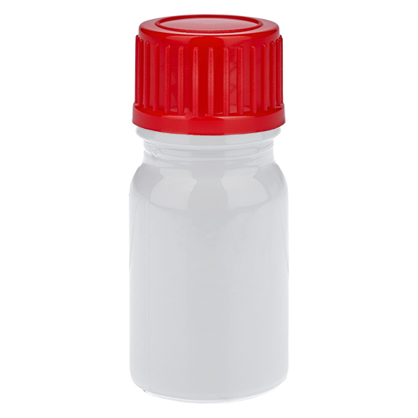 5ml lahvička 11mm šroubovací uzávěr červený standardní WhiteLine UT18/5 5ml lahvička 11mm šroubovací uzávěr červený standardní WhiteLine UT18/5