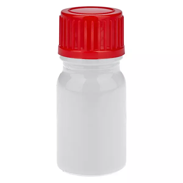 5ml lahvička 11mm šroubovací uzávěr červený standardní WhiteLine UT18/5 5ml lahvička 11mm šroubovací uzávěr červený standardní WhiteLine UT18/5