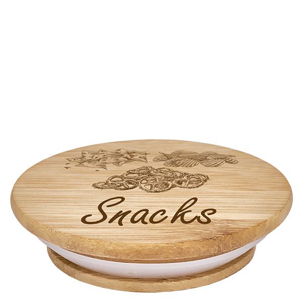 Couvercle en bois "Snacks" pour WECK RR100 Couvercle en bois "Snacks" pour WECK RR100