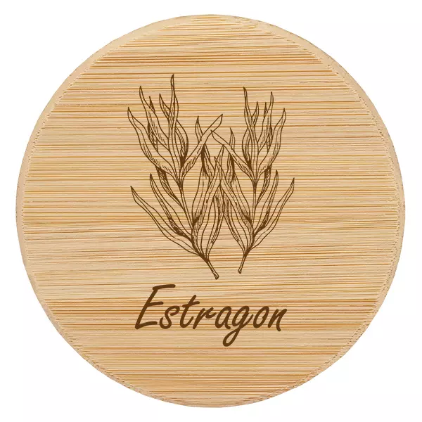 Couvercle en bois "Estragon" pour WECK RR60