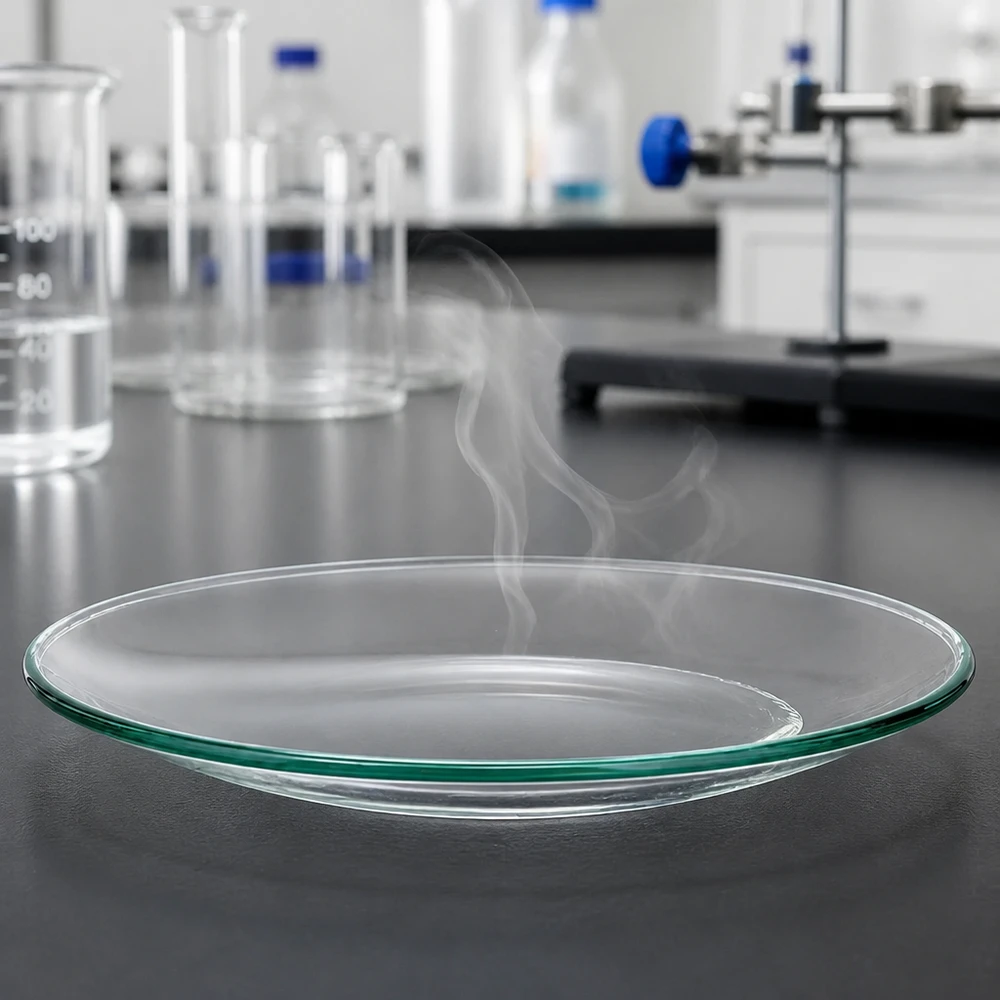 Professionelle Laborausstattung: Uhrglasschale 110mm Durchmesser aus Spezialglas