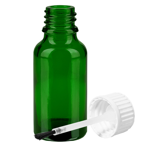 20ml lahvička na štětce bílá standardní uzávěr GreenLine UT18/20 20ml lahvička na štětce bílá standardní uzávěr GreenLine UT18/20