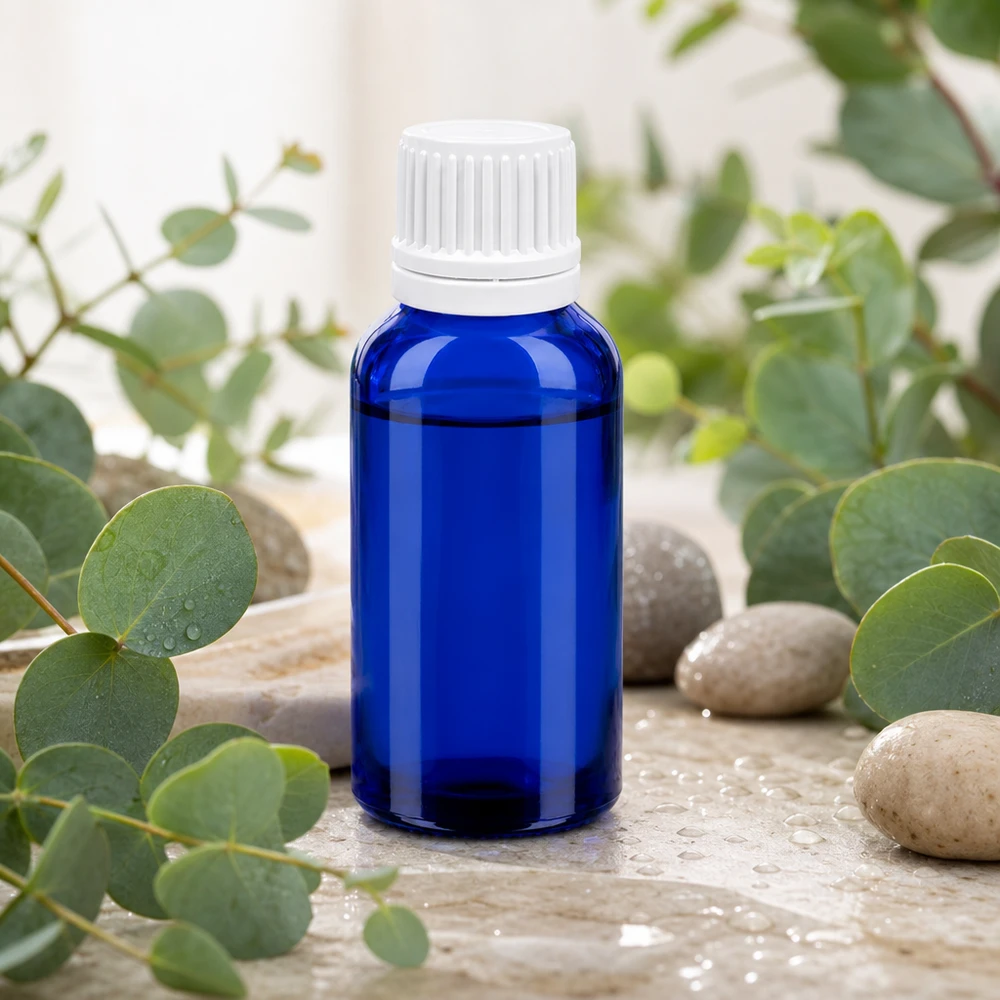 30ml BlueLine Tropfflasche aus Glas mit 0.7mm Öffnung für kontrollierte Dosierung