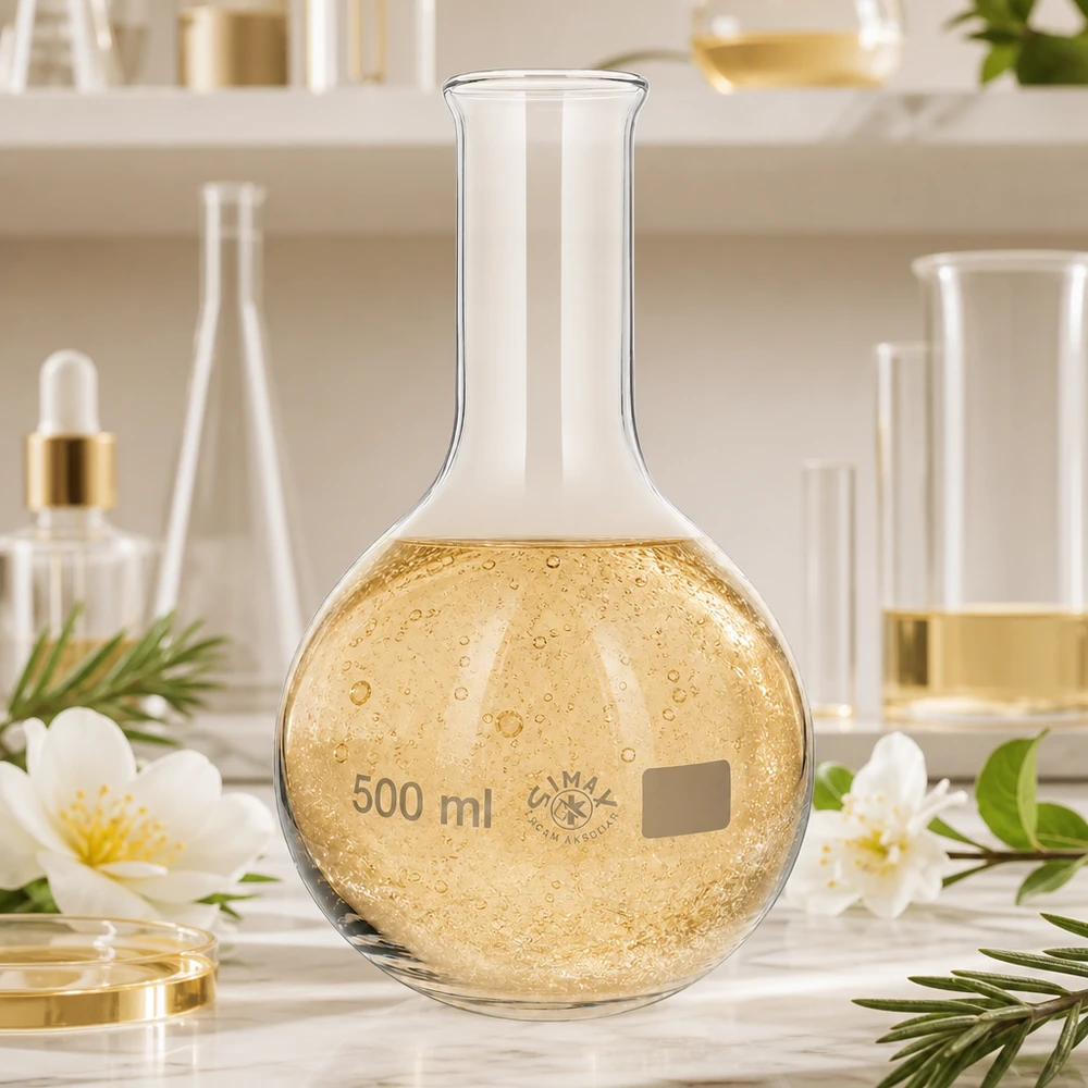 Chemiekolben 500ml Enghals mit klassischer Birnenform für professionelle Anwendungen