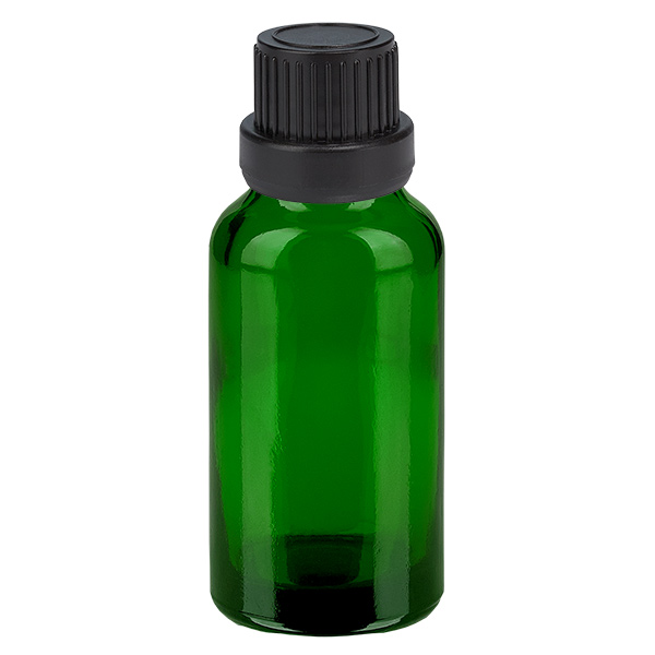 20ml láhev 11mm šroubovací uzávěr černý tamper evidentní uzávěr GreenLine UT18/20 20ml láhev 11mm šroubovací uzávěr černý tamper evidentní uzávěr GreenLine UT18/20