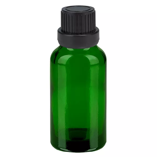 20ml láhev 11mm šroubovací uzávěr černý tamper evidentní uzávěr GreenLine UT18/20