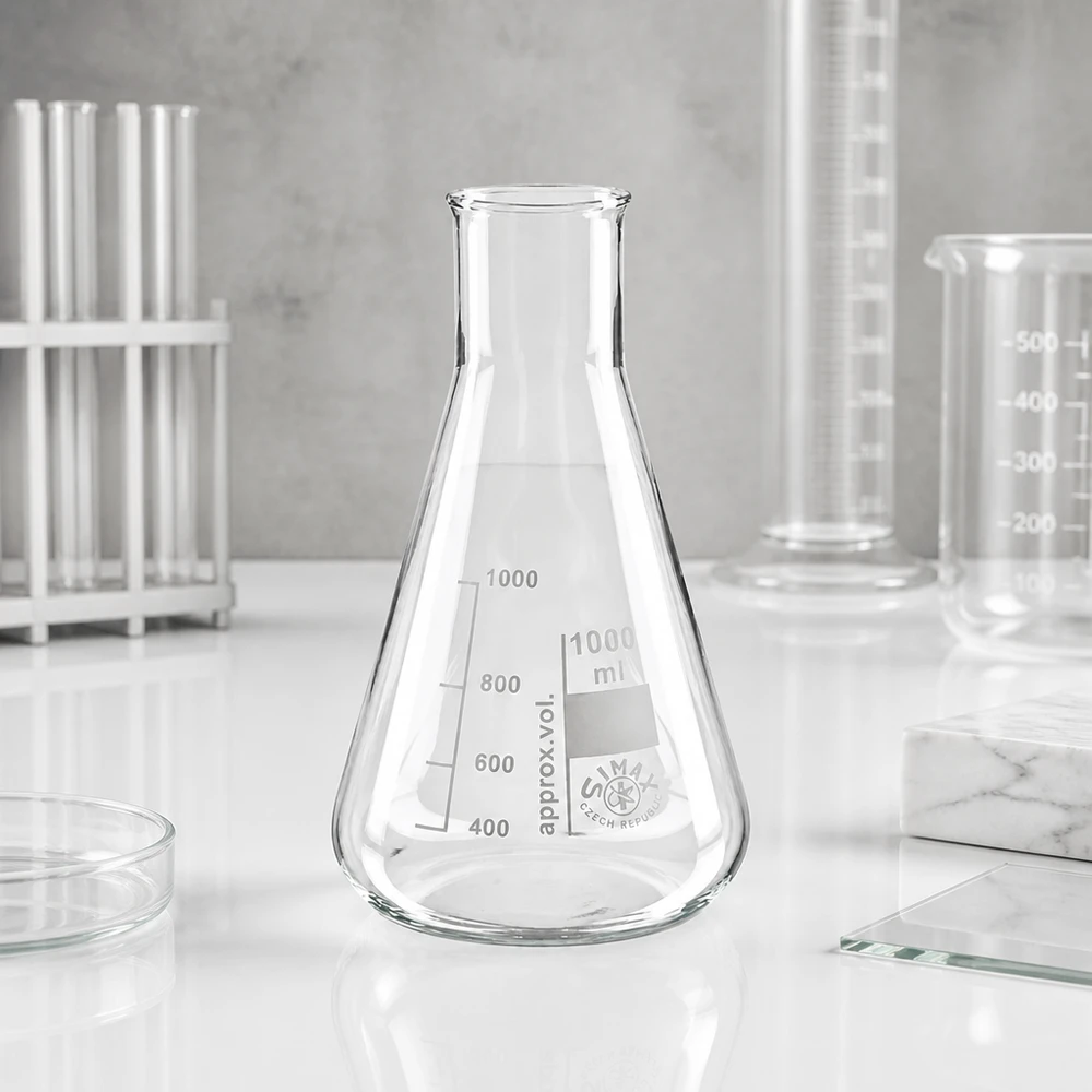 Erlenmeyerova baňka 300 ml se širokým hrdlem Erlenmeyerova baňka 300 ml se širokým hrdlem