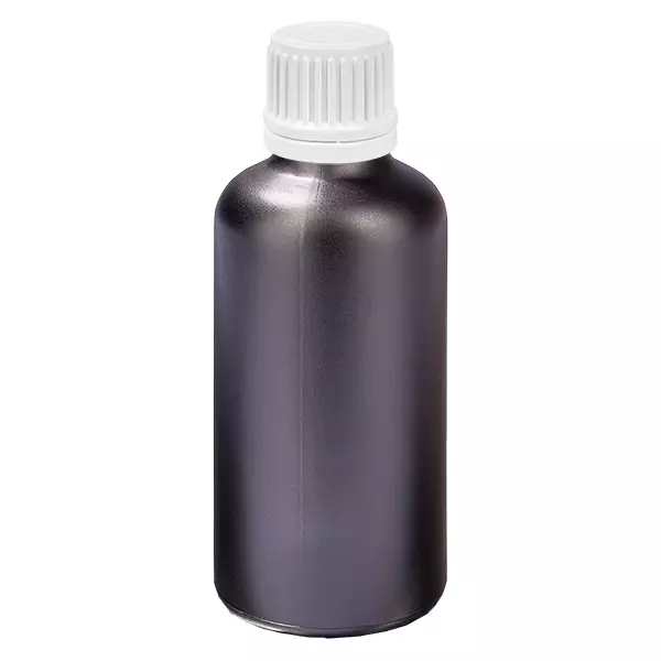 50ml lahvička 11mm šroubovací uzávěr bílý uzávěr s ochranou proti manipulaci BlackLine UT18/50 50ml lahvička 11mm šroubovací uzávěr bílý uzávěr s ochranou proti manipulaci BlackLine UT18/50