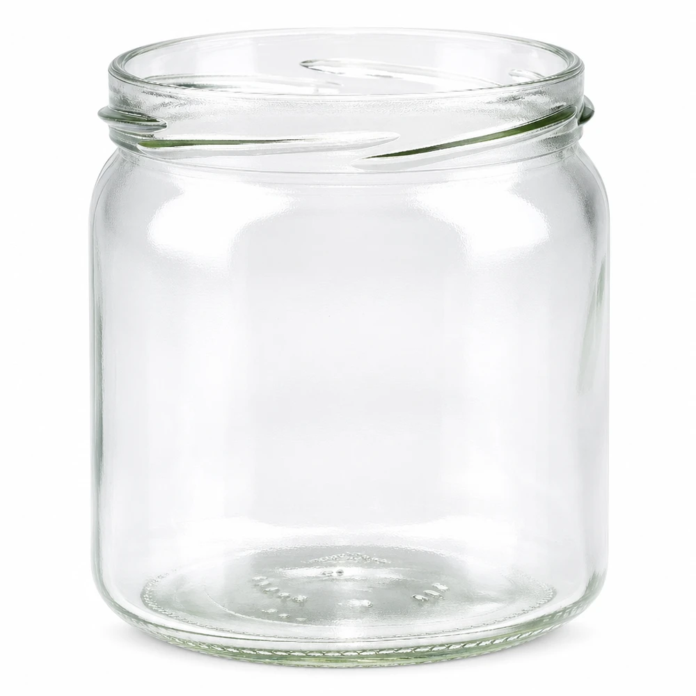 Kulatá sklenice o objemu 408 ml bez víčka (TO82) UNiTWIST UNiTWIST Runda408 Rundglas 408ml TO82 Einmachglas Schraubglas transparent leer ohne Deckel