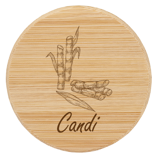 Couvercle en bois &quot;candi&quot; pour WECK RR100
