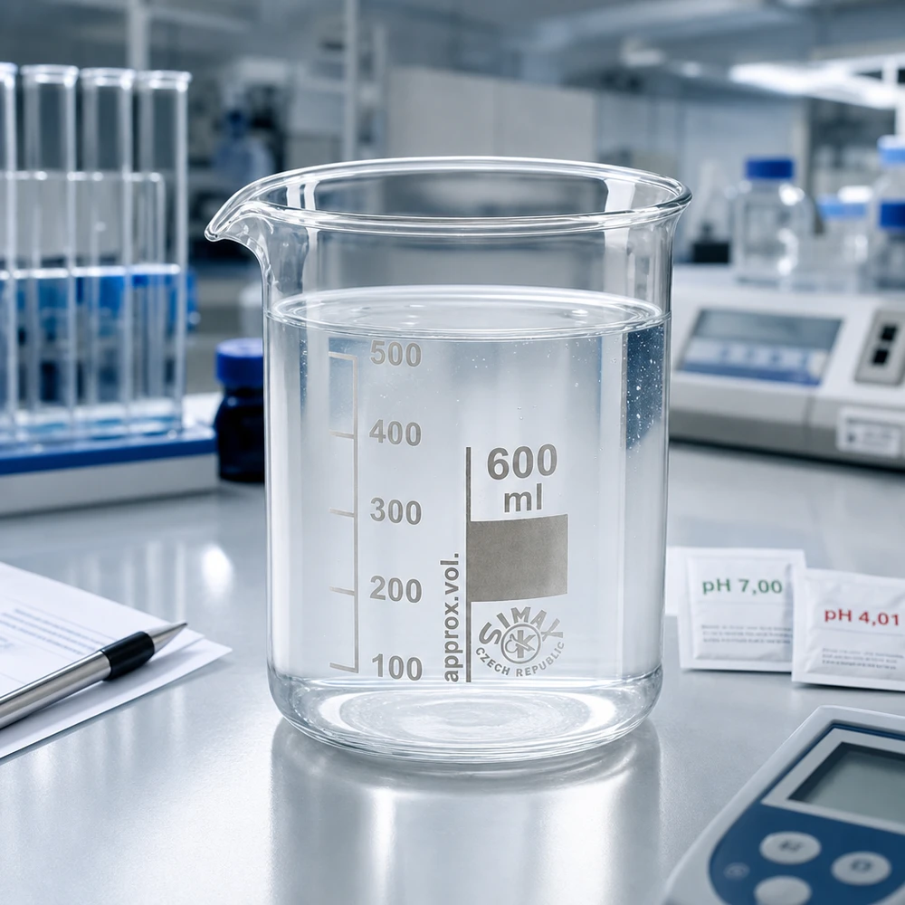 Spülmaschinenfestes Becherglas 600ml niedrige Form aus pflegeleichtem Borosilikatglas für den Alltag