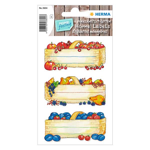 Kuchy&#328;sk&#233; etikety &quot;Ko&#353;e na ovoce&quot; (12 samolepek)