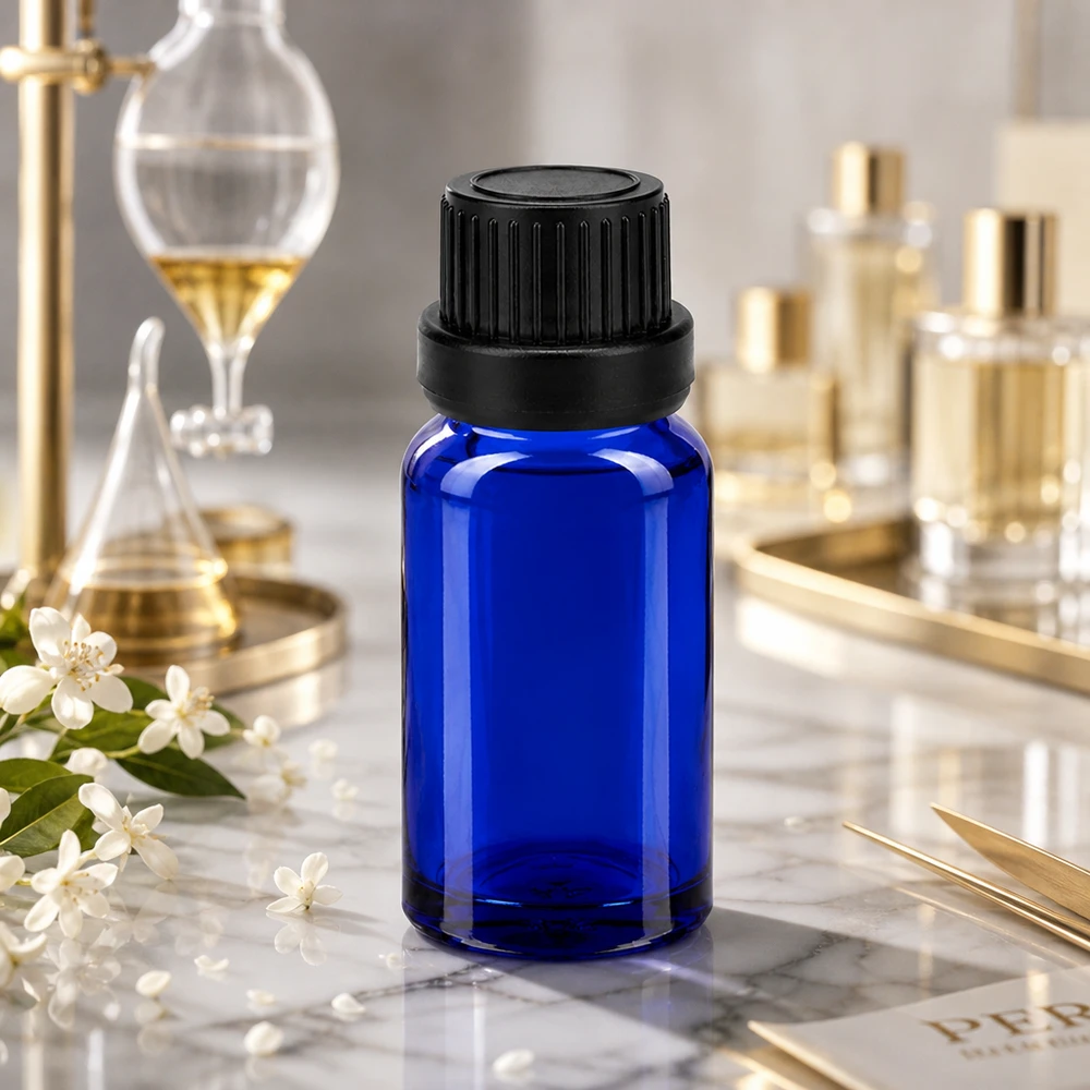 10ml lahvička 11mm šroubovací uzávěr černý BlueLine UT18/10.