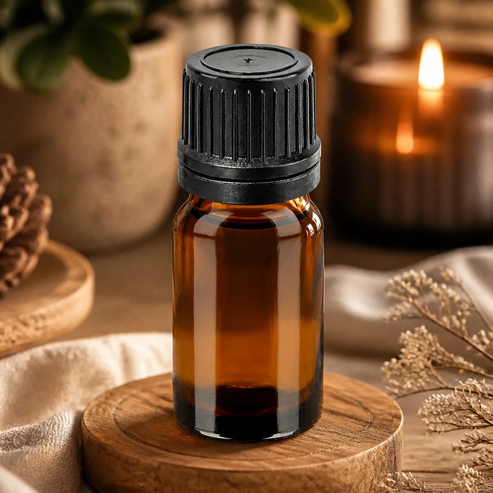 5ml lahvička s kapátkem 1mm černá s uzávěrem s ochranou proti manipulaci BrownLine UT18/5 Hochwertige 5ml Glasflasche mit Tropfeinsatz perfekt für Reise und unterwegs Aromatherapie