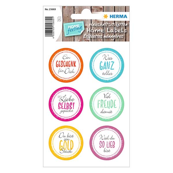 Samolepka &quot;Radost&quot; (12 samolepek se t&#345;pytkami) &#248;34mm