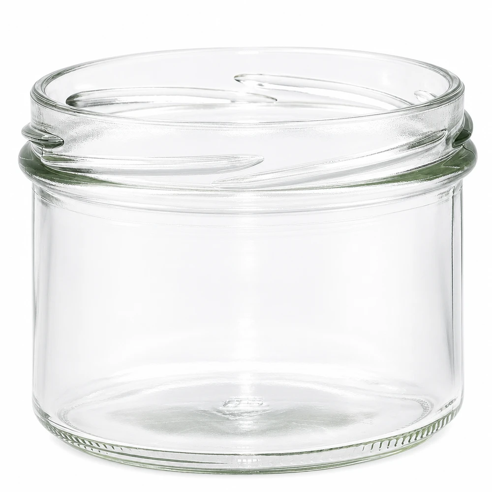 Tumbler 225ml bez víčka (TO82) UNiTWIST Leeres Sturzglas 225ml mit TO82 Gewinde transparent ohne Deckel für Marmelade und Konserven