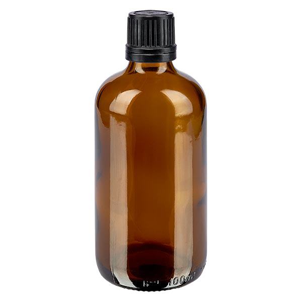 L&#233;k&#225;rensk&#225; l&#225;hev hn&#283;d&#225; 100ml kapac&#237; uz&#225;v&#283;r pr&#233;miov&#253; 1mm &#269;ern&#253; tamper-evidentn&#237; uz&#225;v&#283;r.