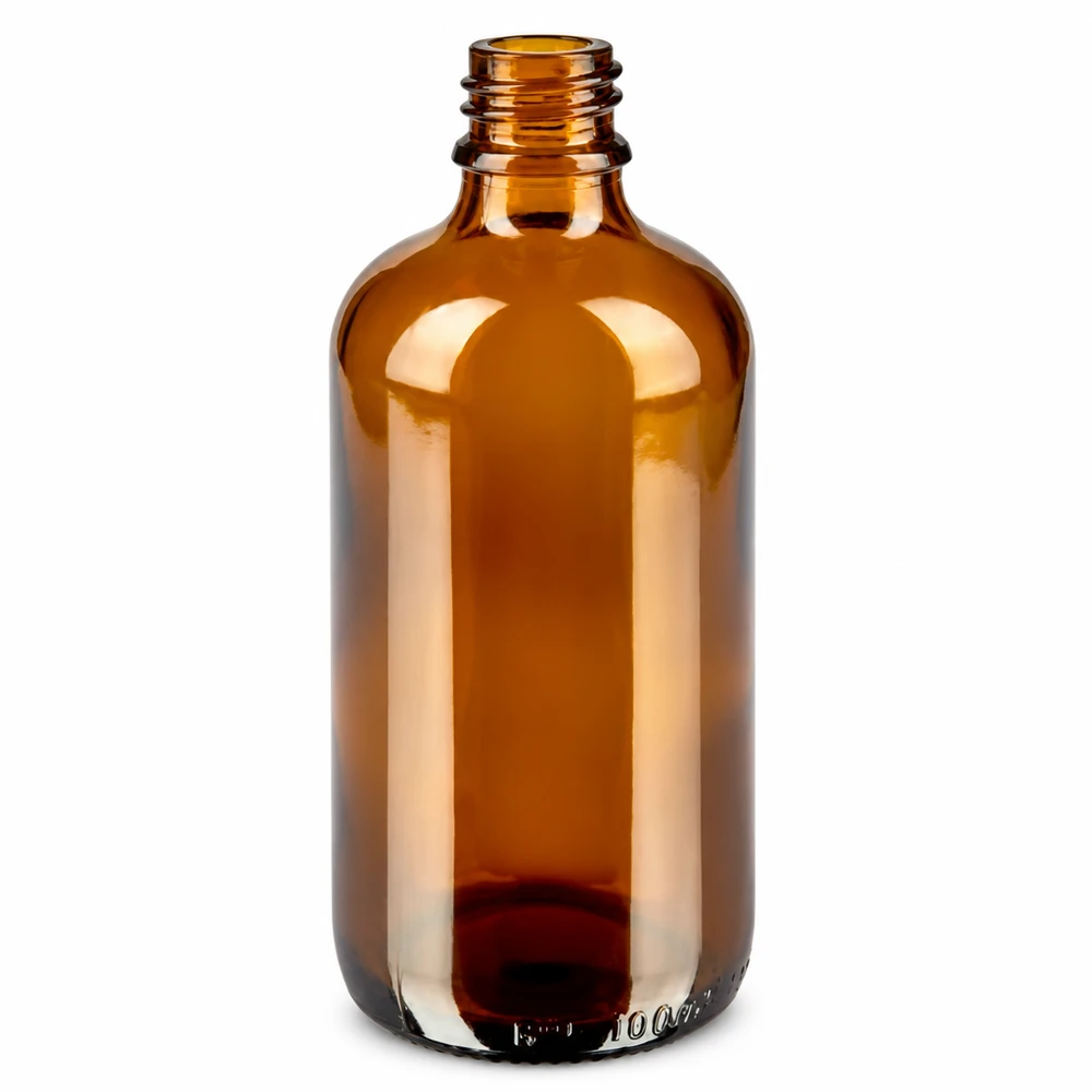 100ml pipetovací láhev bílá/červená s uzávěrem proti neoprávněné manipulaci BrownLine UT18/100 Laborqualität Pipettenflasche 100ml bernsteinfarben mit präzisem UT18 Gewindeanschluss