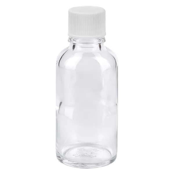 30ml láhev 11mm šroubovací uzávěr bílý Standard ClearLine UT18/30 30ml láhev 11mm šroubovací uzávěr bílý Standard ClearLine UT18/30