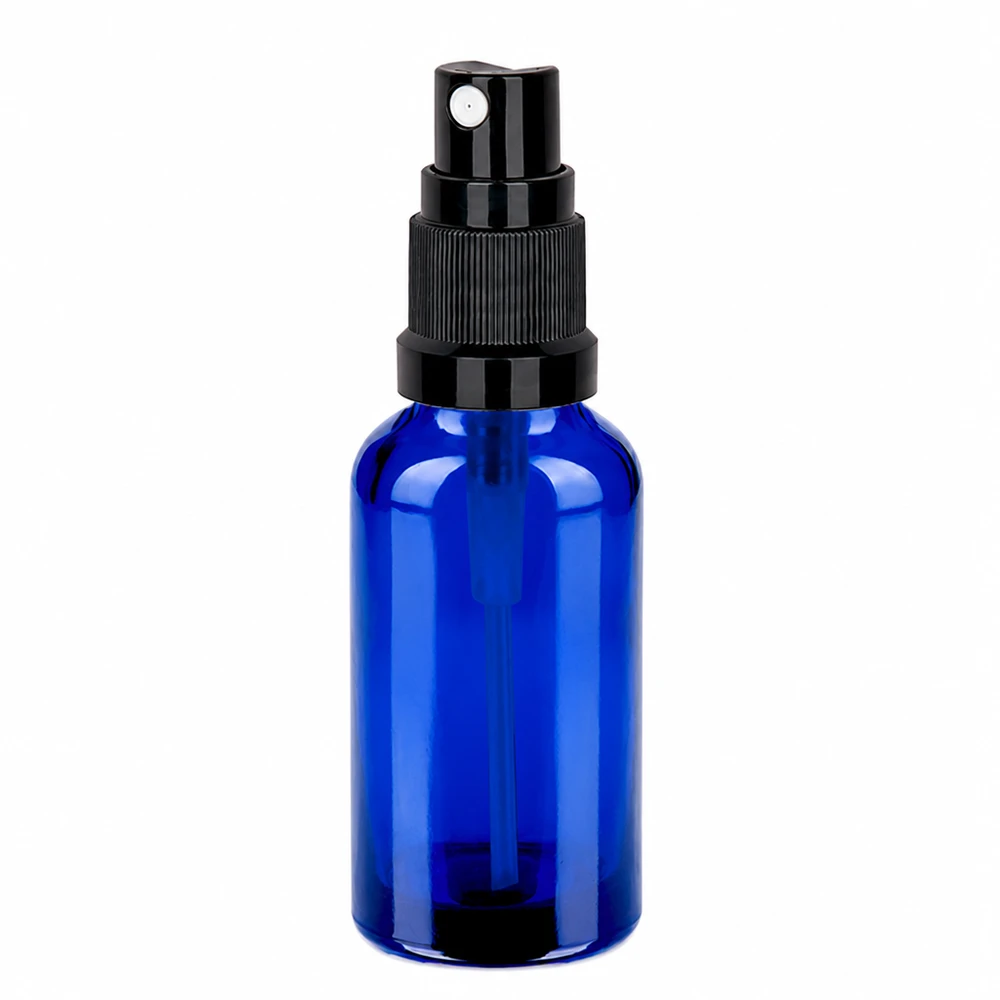Elegante blaue Sprayflasche 30ml mit ergonomischem Design für einfache Anwendung