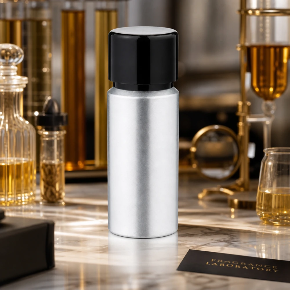 Platzsparende 20ml Aluflasche mit stilvollem Finish - ideal für Kosmetikstudios und Apotheken