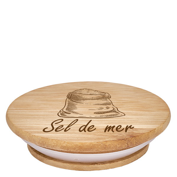 Couvercle en bois "sel de mer" pro WECK RR60