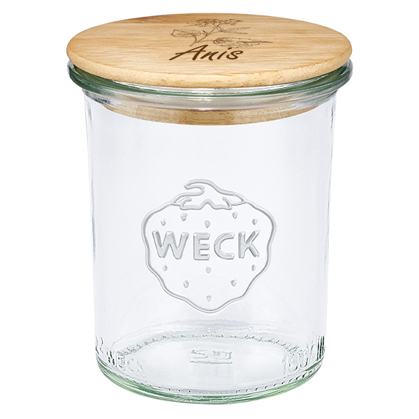 Rendlík z borovicového dřeva "Anis" s límcem WECK 160ml Rendlík z borovicového dřeva "Anis" s límcem WECK 160ml