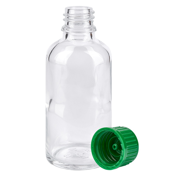 50ml láhev 11mm šroubovací uzávěr zelený Standard ClearLine UT18/50 50ml láhev 11mm šroubovací uzávěr zelený Standard ClearLine UT18/50