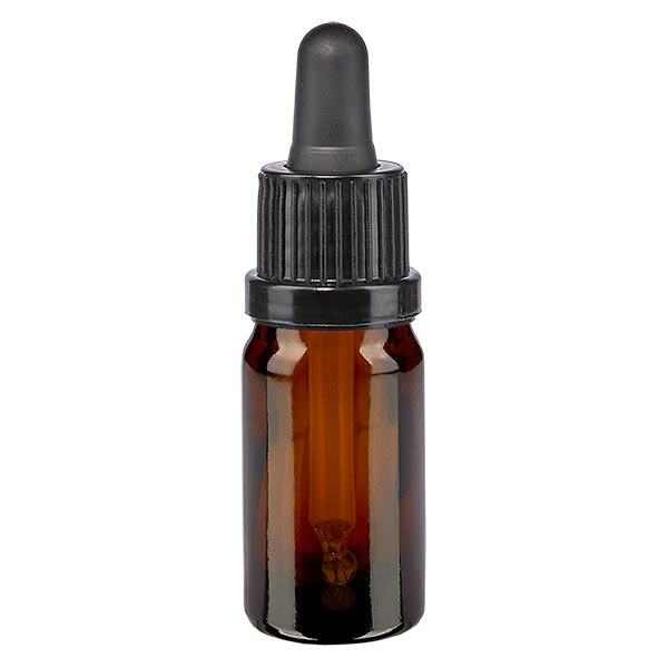 Lékárenská lahvička hnědá 5ml pipeta černý uzávěr s ochranou proti manipulaci. Lékárenská lahvička hnědá 5ml pipeta černý uzávěr s ochranou proti manipulaci.