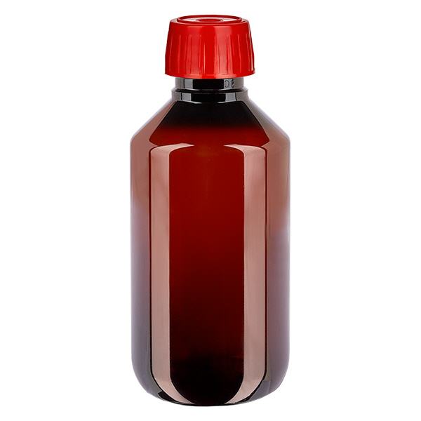 PET láhev 200ml s odplyňovacím uzávěrem červená PET láhev 200ml s odplyňovacím uzávěrem červená