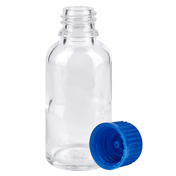 30ml lahvička 11mm šroubovací uzávěr modrá Standard ClearLine UT18/30 30ml lahvička 11mm šroubovací uzávěr modrá Standard ClearLine UT18/30