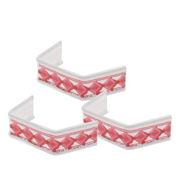 1 pap&#237;rov&#225; spona U, d&#233;lka 40, &#269;erven&#225;/b&#237;l&#225;