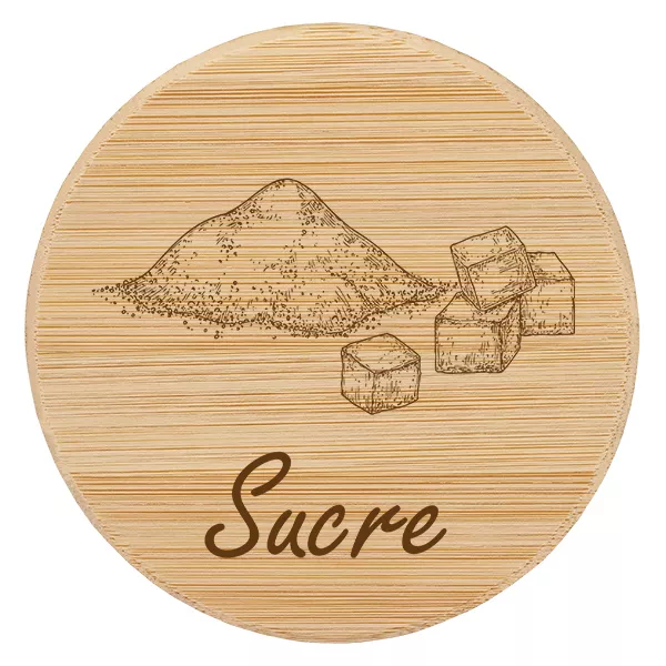 Couvercle en bois "sucre" pour WECK RR100 Couvercle en bois "sucre" pour WECK RR100