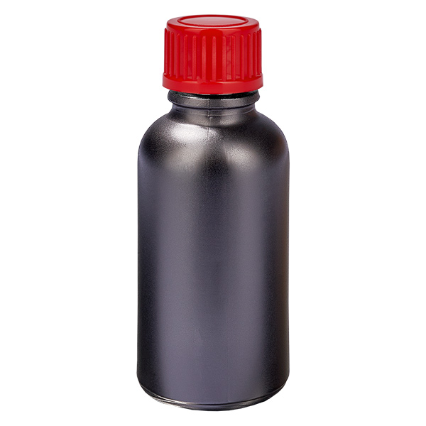 30ml láhev 11mm šroubovací uzávěr červená Standard BlackLine UT18/30 30ml láhev 11mm šroubovací uzávěr červená Standard BlackLine UT18/30