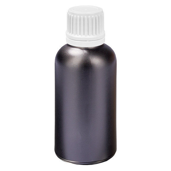 30ml láhev 11mm šroubovací uzávěr bílý uzávěr s ochranou proti manipulaci BlackLine UT18/30 30ml láhev 11mm šroubovací uzávěr bílý uzávěr s ochranou proti manipulaci BlackLine UT18/30
