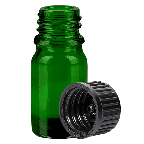 5ml láhev s 11mm šroubovacím uzávěrem černá Standard GreenLine UT18/5 5ml láhev s 11mm šroubovacím uzávěrem černá Standard GreenLine UT18/5